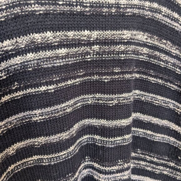 Calvin Klein Jeans black gray white striped sweater XL EUC academia grunge - Picture 5 of 11